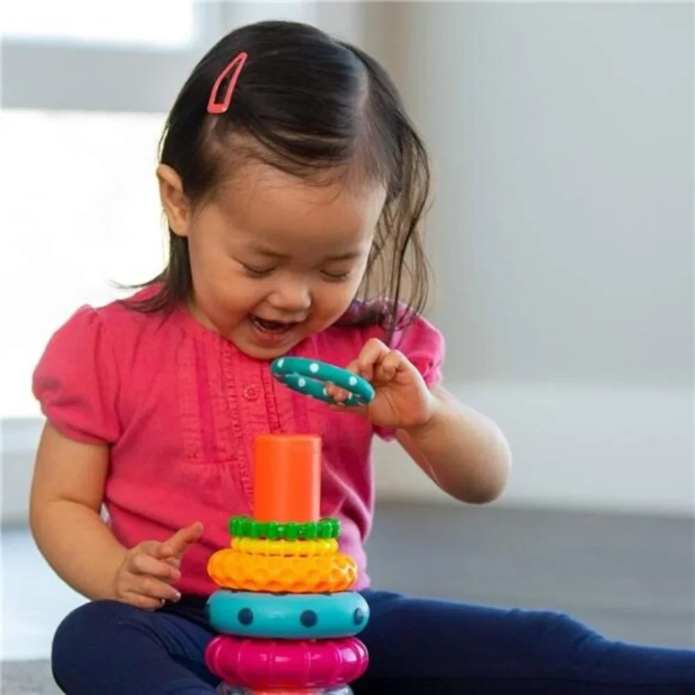 Sassy Stacks of Circles Stacking Ring STEM‎ Learning Toy, Age 6+ Months